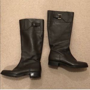 Dark Brown Leather Lauren-Ralph Lauren Boots 6.5